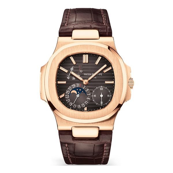 5712R-001-1.jpg Patek Philippe Nautilus Black Brown Dial Luxury Designer Watch - Image 1