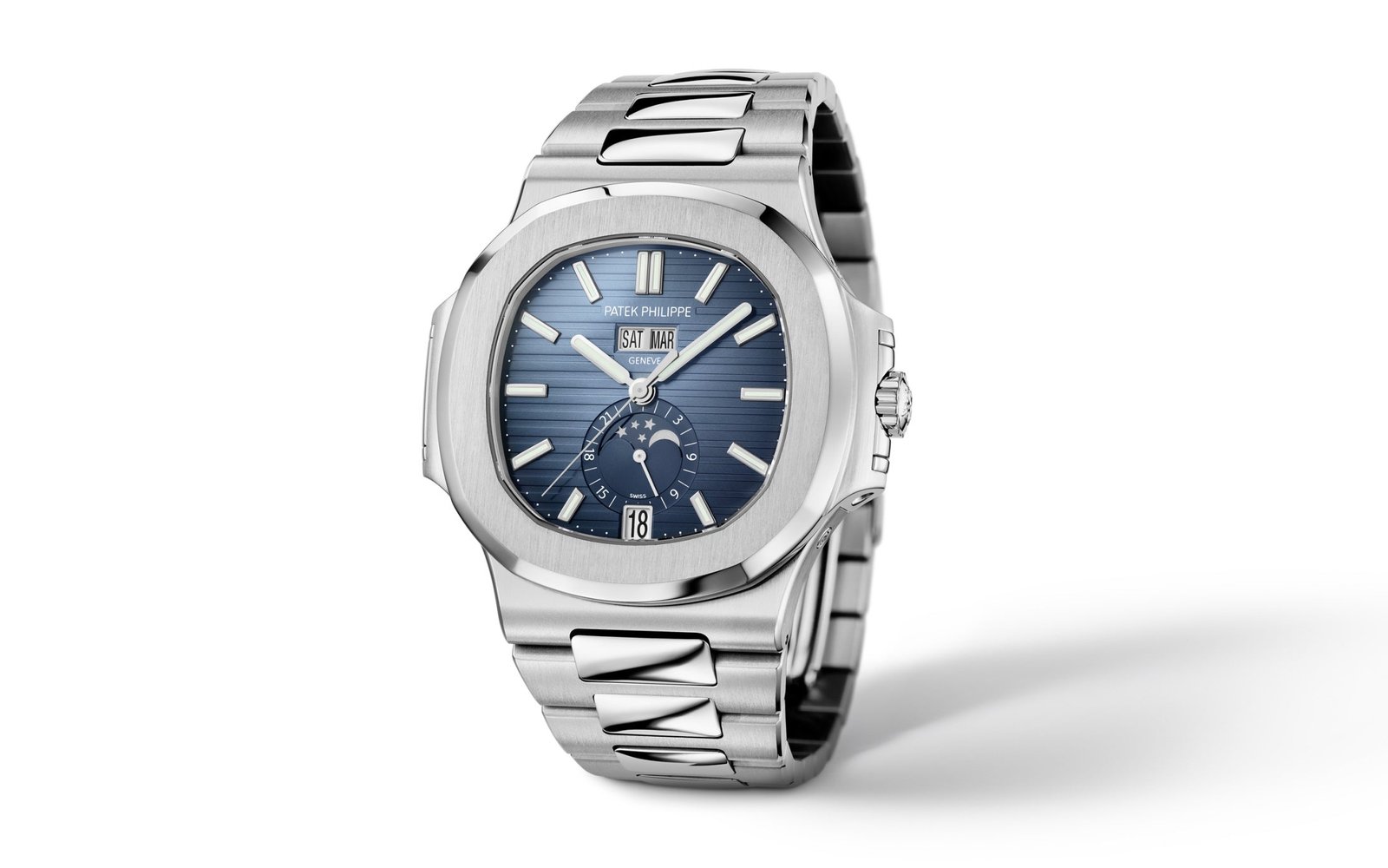Patek Philippe Nautilus Annual Calendar, Blue Dial Luxury Designer Watch - Image 13