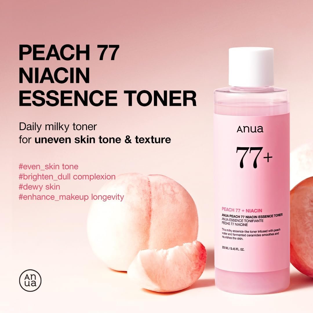 Anua Peach 77% Niacin Essence Toner, 250ml - Image 5