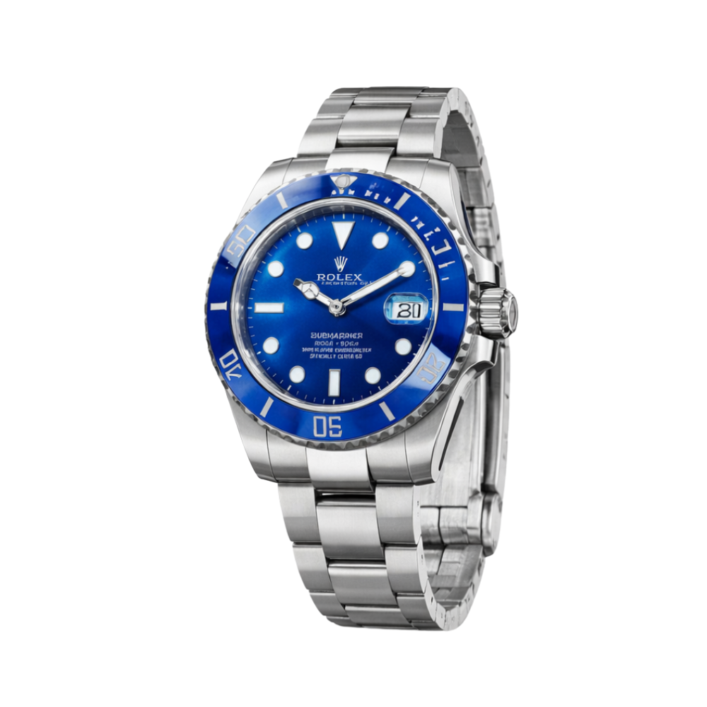 Rolex Submariner Date Blue Dial Bezel Luxury Designer Watch - Image 3