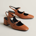 Jackie 50 high heels Chestnut brown - Image 2