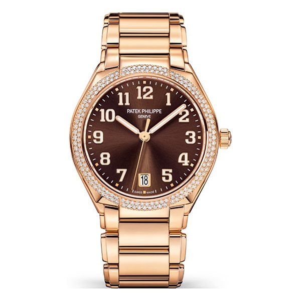Patek Philippe Gold Brown Sunburst Dial Luxury Designer Watch