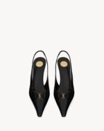 BABYLONE BRETEUIL smooth leather open-toe high heels - Image 3