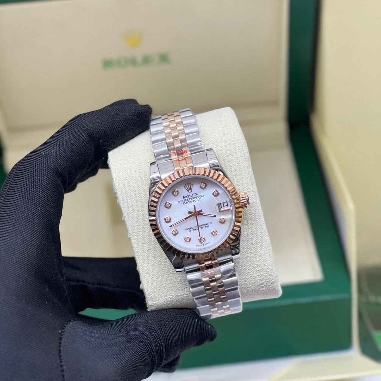 Rolex Datejust Two-Tone Diamond Dial Jubilee Luxury Designer Watch - Image 4