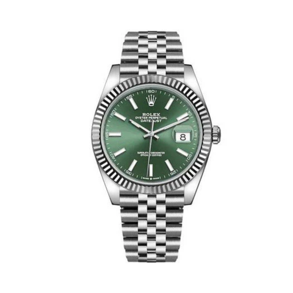 Rolex Datejust 41 Green Dial Luxury Designer Watch - Image 2