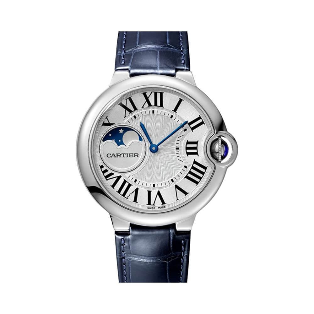 Cartier Moonphase Blue Dial Luxury Designer Watch – Blue & Dial