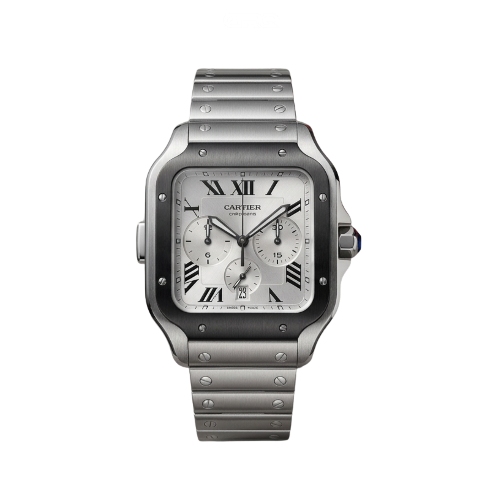 Cartier Santos de Chronograph Stainless Steel Luxury Designer Watch