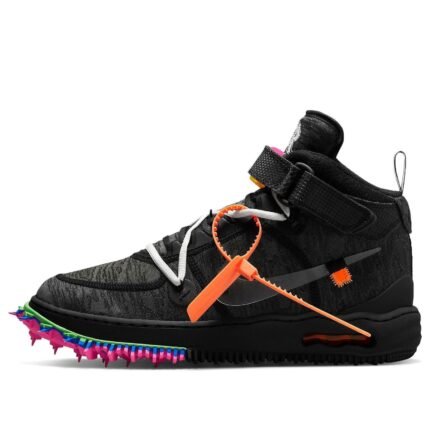 Nike x Off-White Air Force 1 ميد 'Black'