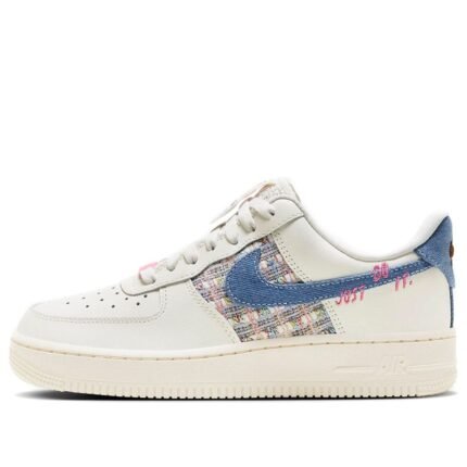 (نسائي) Nike Air Force 1 لو 'Just Do It Denim Boucl'