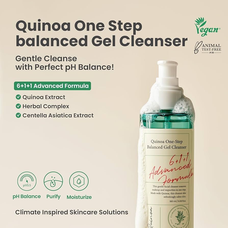 AXIS-Y Quinoa One Step Balanced Gel Cleanser, 180ml - Image 3