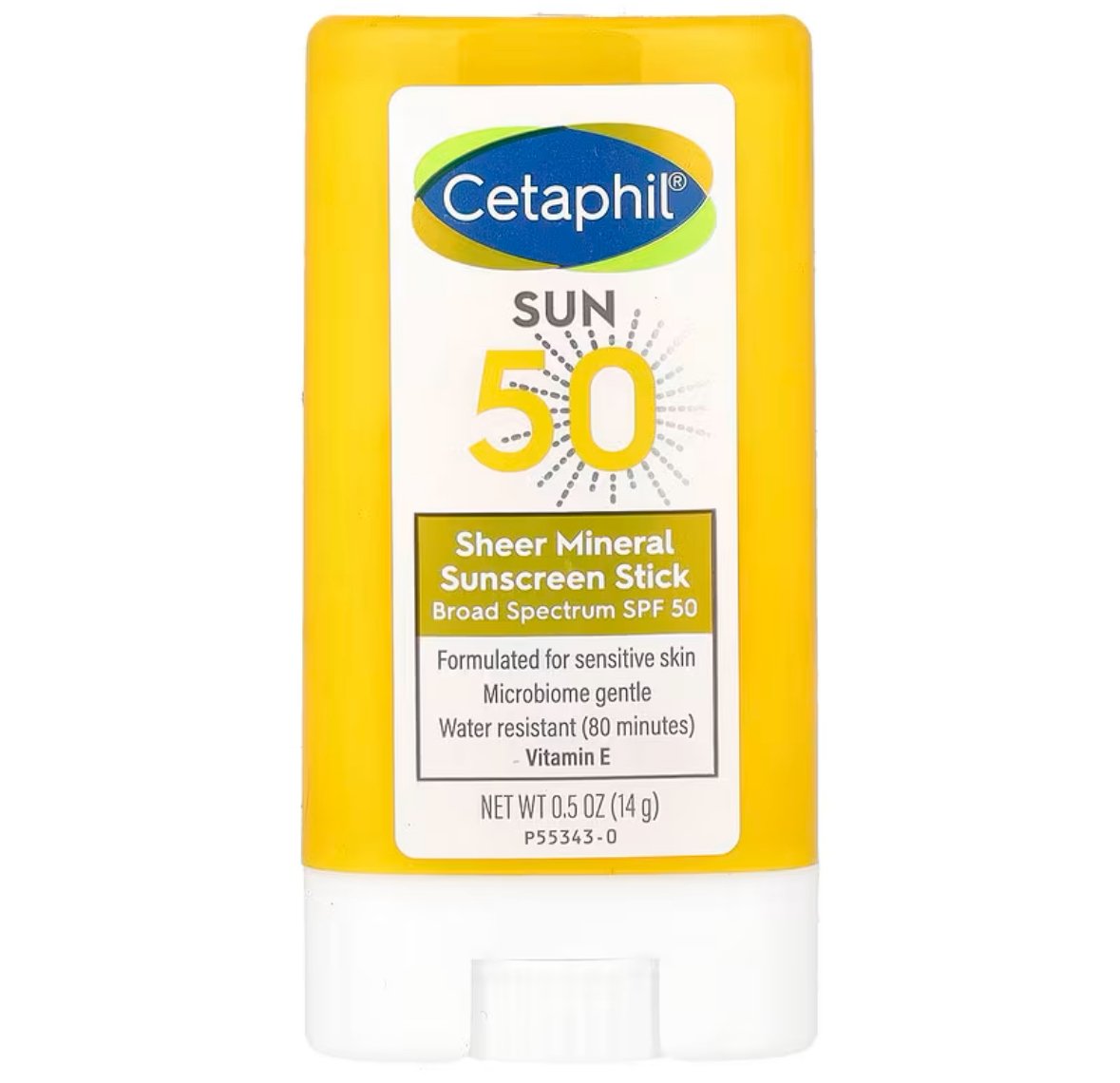 Cetaphil Sheer Mineral Sunscreen Stick, SPF 50, 14 g