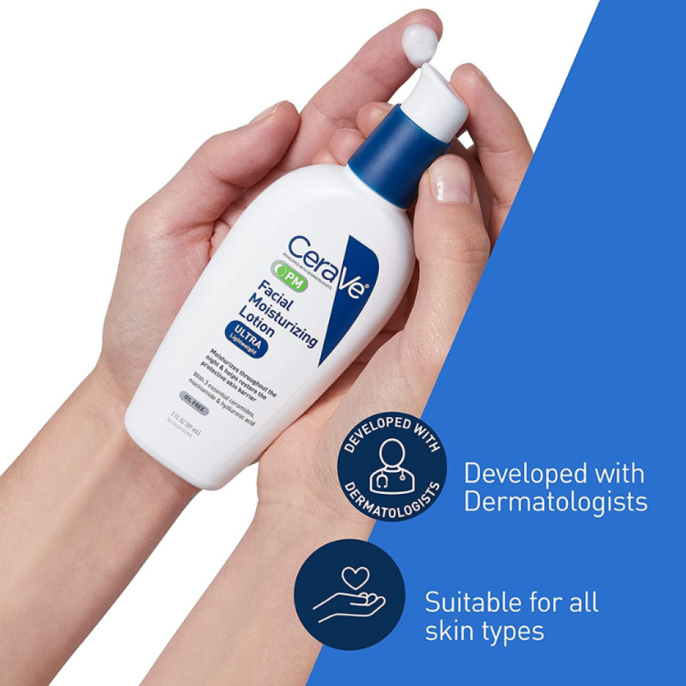 CeraVe PM Facial Moisturizing Lotion, 89ml - Image 3