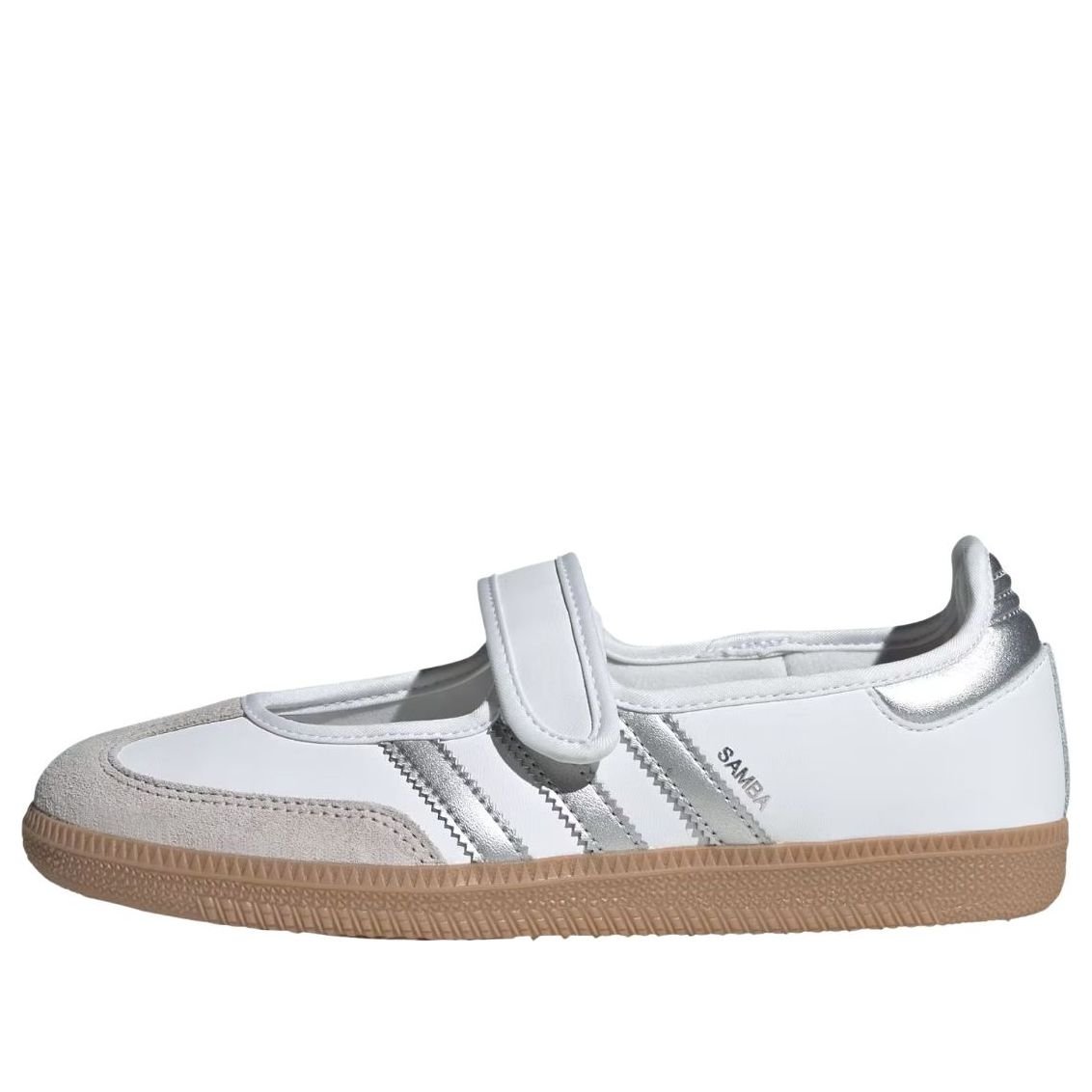KJ3785-1 (نسائي) adidas Samba Jane 'White Silver Metallic' - Image 1