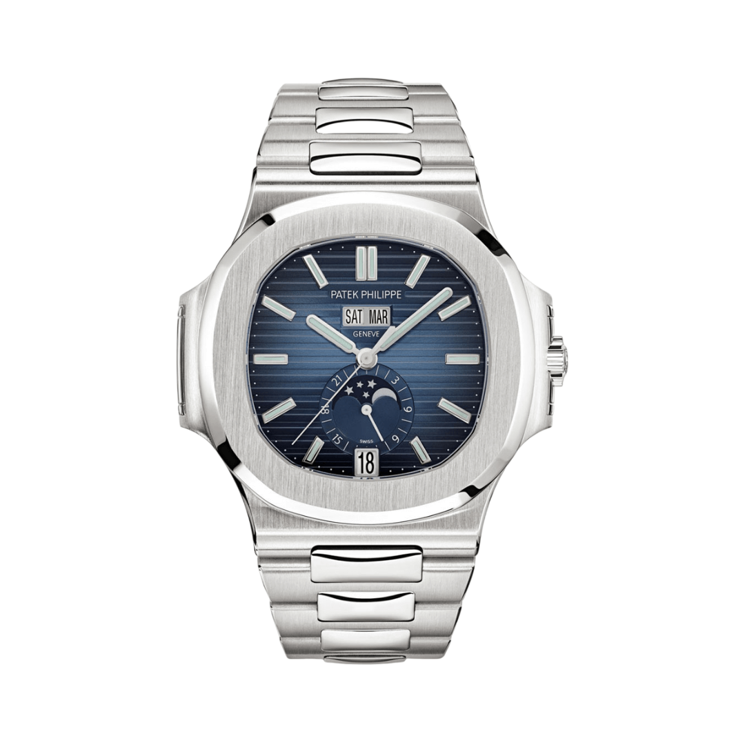 Patek Philippe Nautilus Gradient Blue Dial Luxury Designer Watch