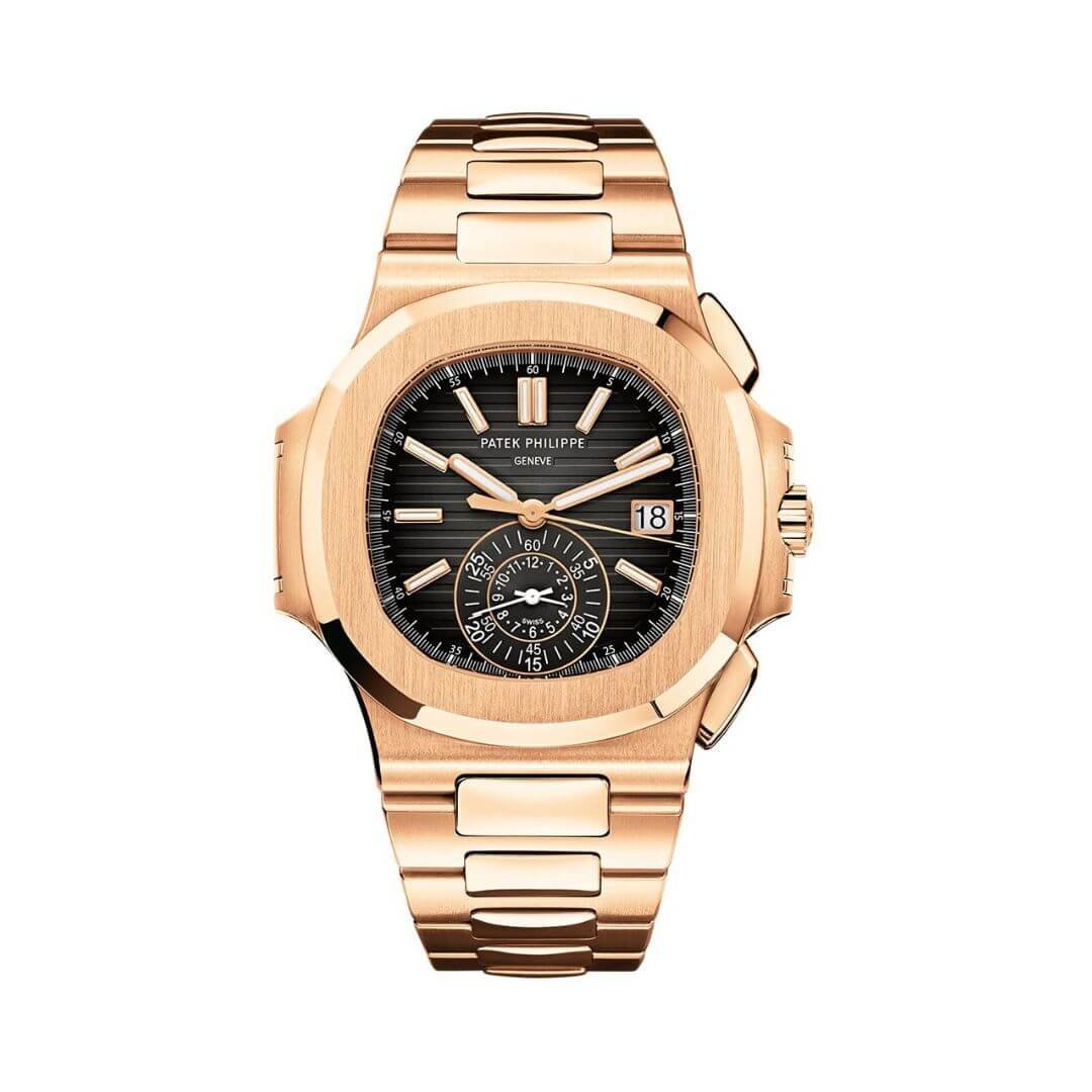 Patek Philippe Nautilus Gold Black Gradient Dial Luxury Designer Watch