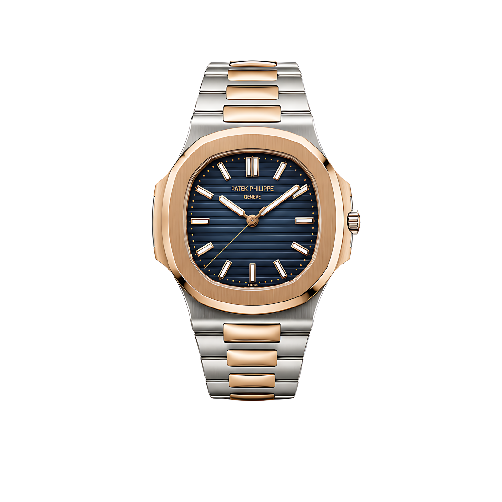 Patek Philippe Luxury Designer Watch | Nautilus 5711 Blue Dial Two Tone Silver Rose Gold