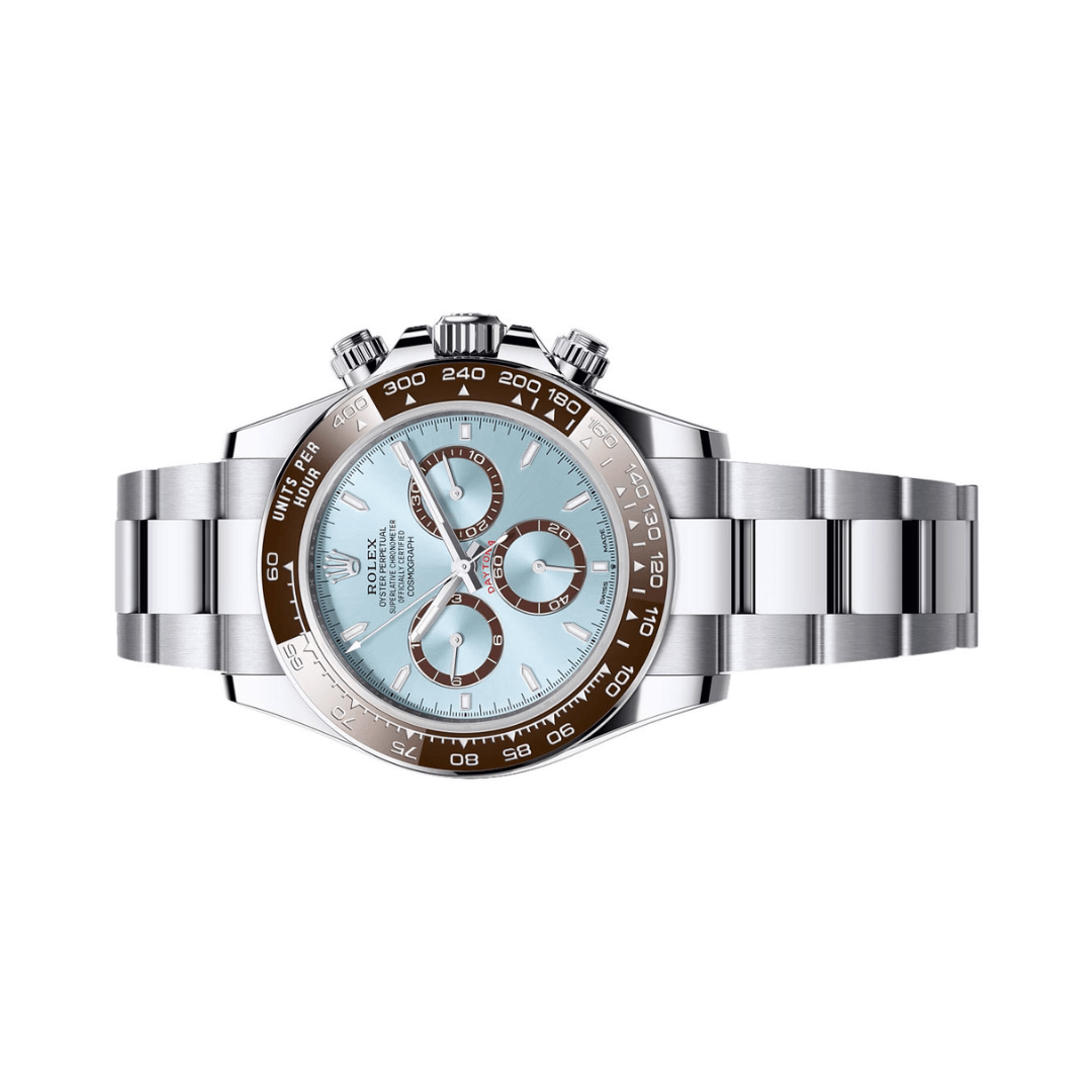 Rolex Cosmograph Daytona Ice Blue Dial Luxury Designer Watch - Image 3