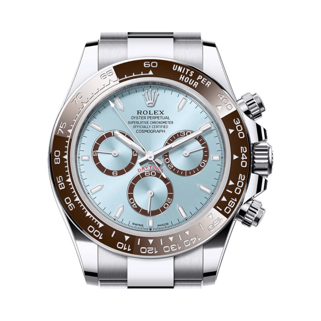 Rolex Cosmograph Daytona Ice Blue Dial Luxury Designer Watch - Image 2