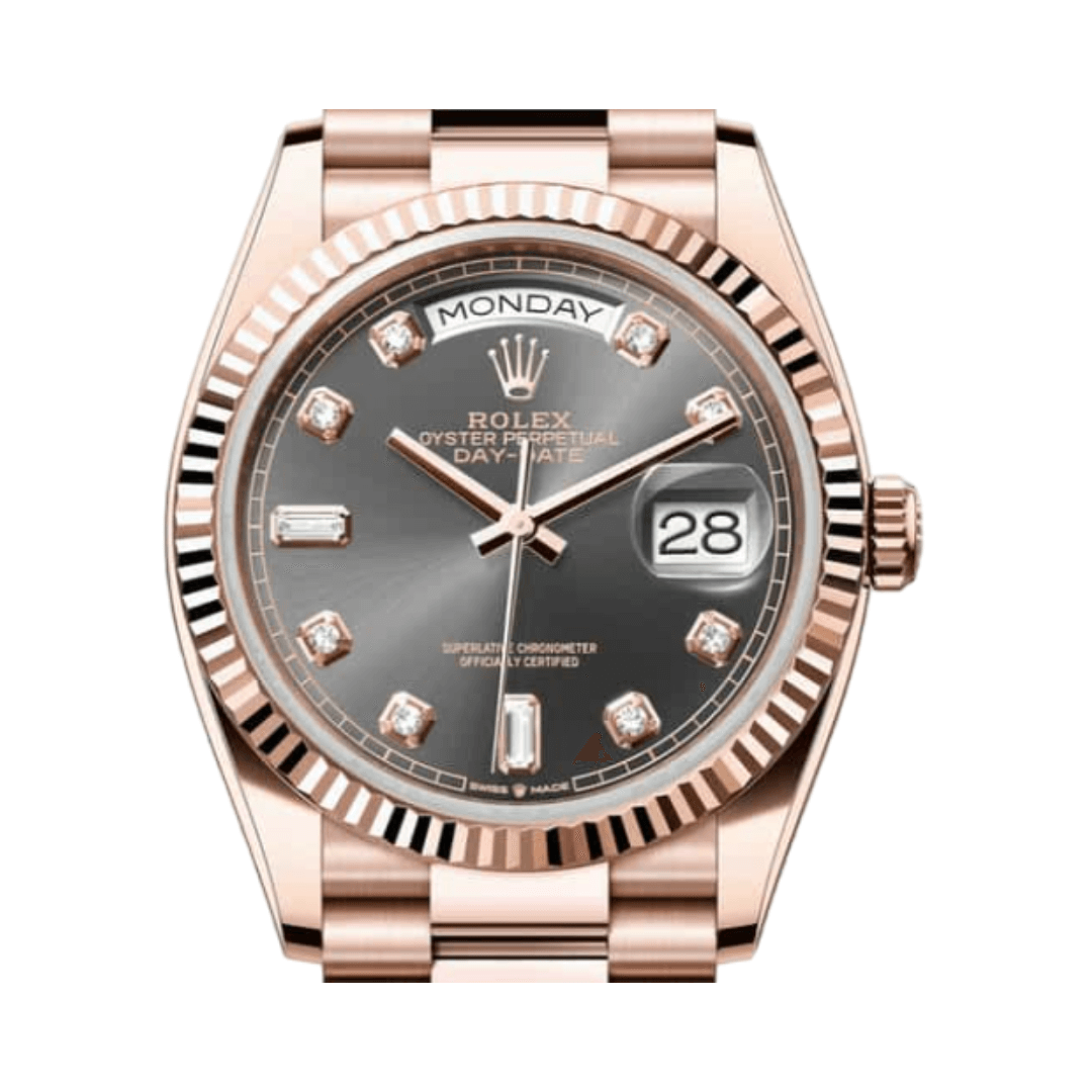 Rolex Day-Date Slate Gray Dial Luxury Designer Watch - Image 3