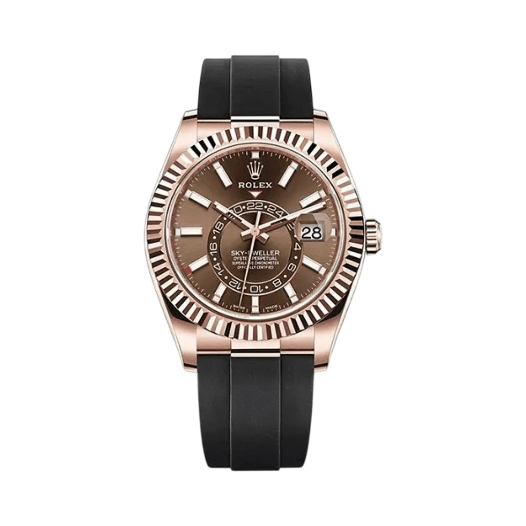 Rolex Rose Gold Chocolate Dial Luxury Designer Watch