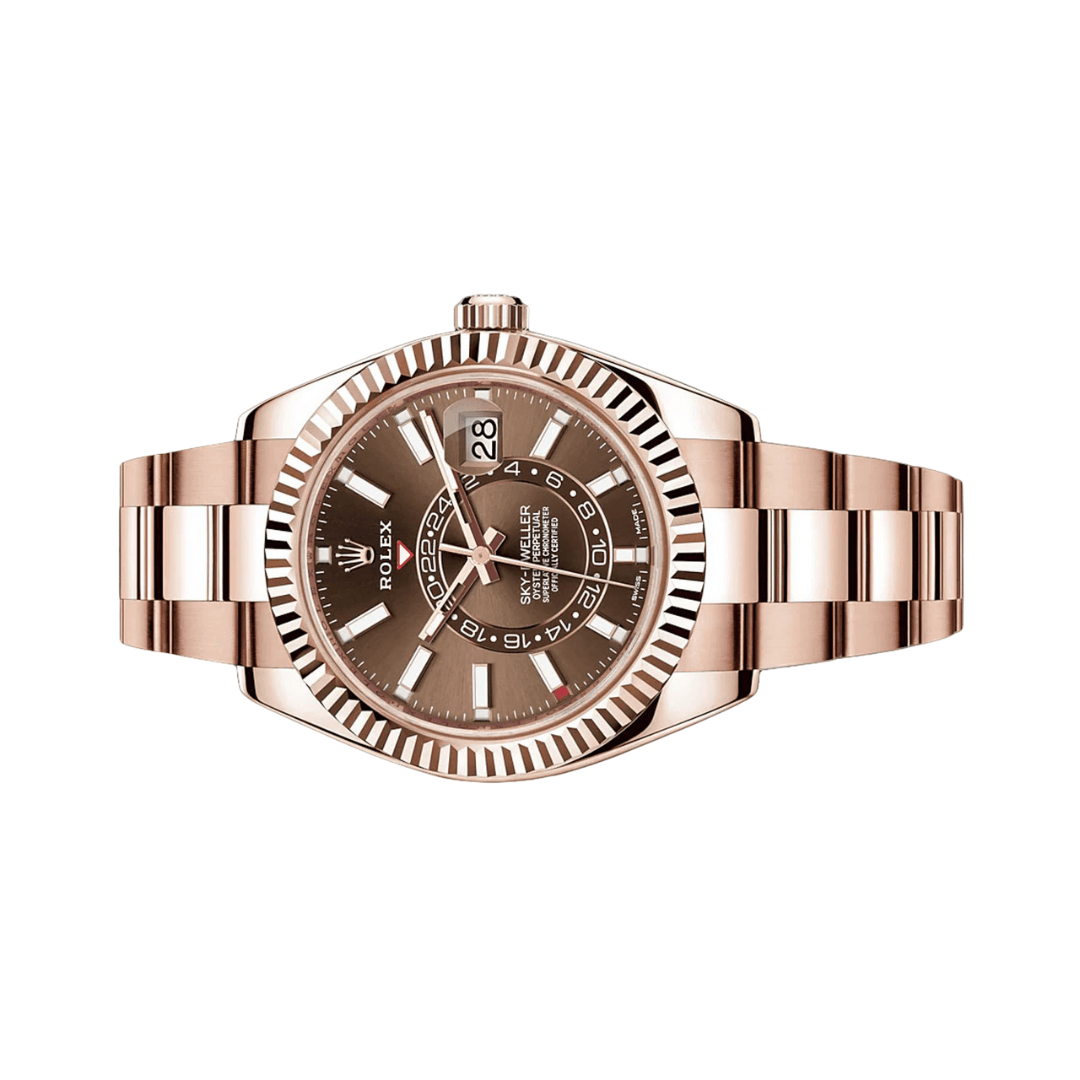 Rolex Everose Chocolate Index Dial Luxury Designer Watch - Image 5