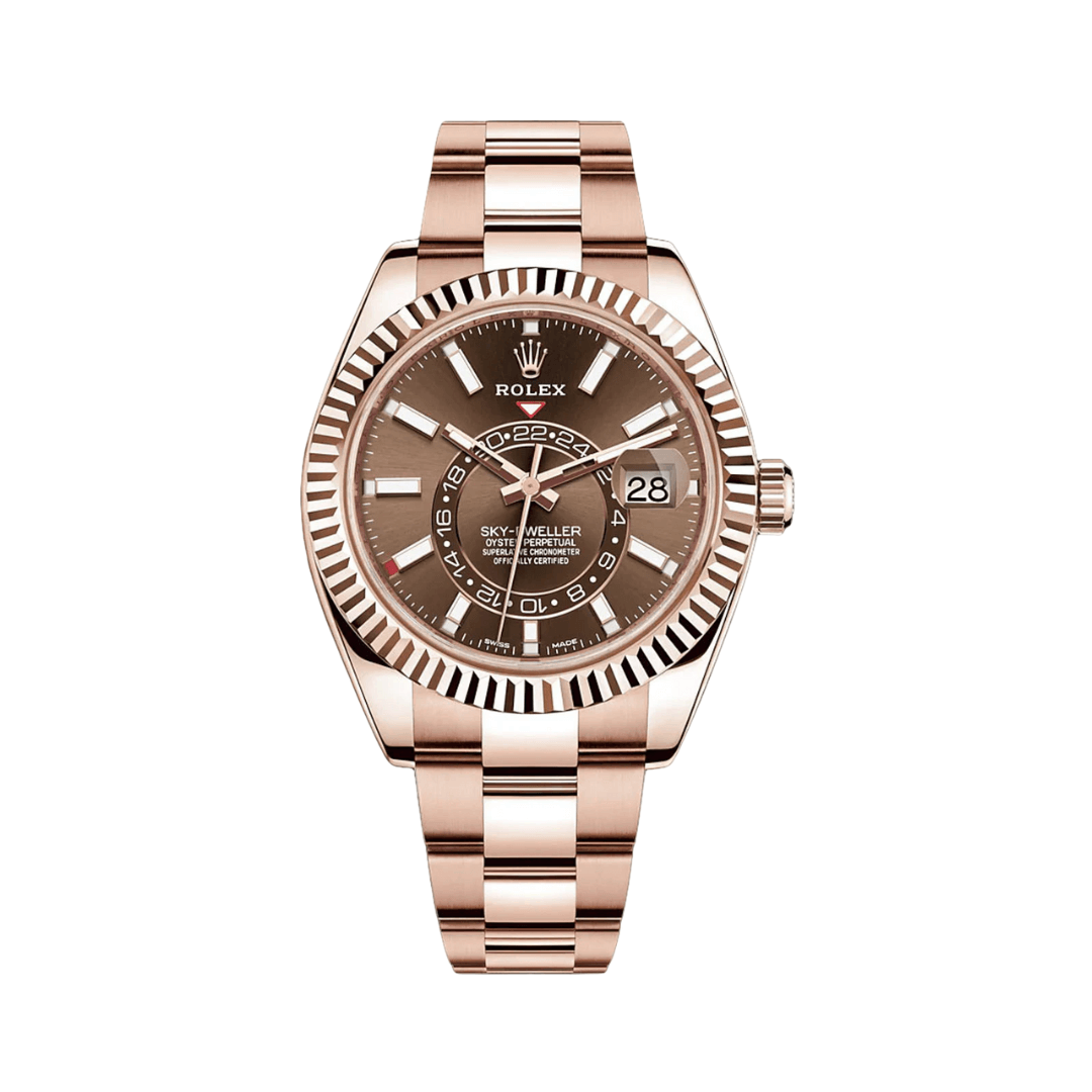 Rolex Everose Chocolate Index Dial Luxury Designer Watch