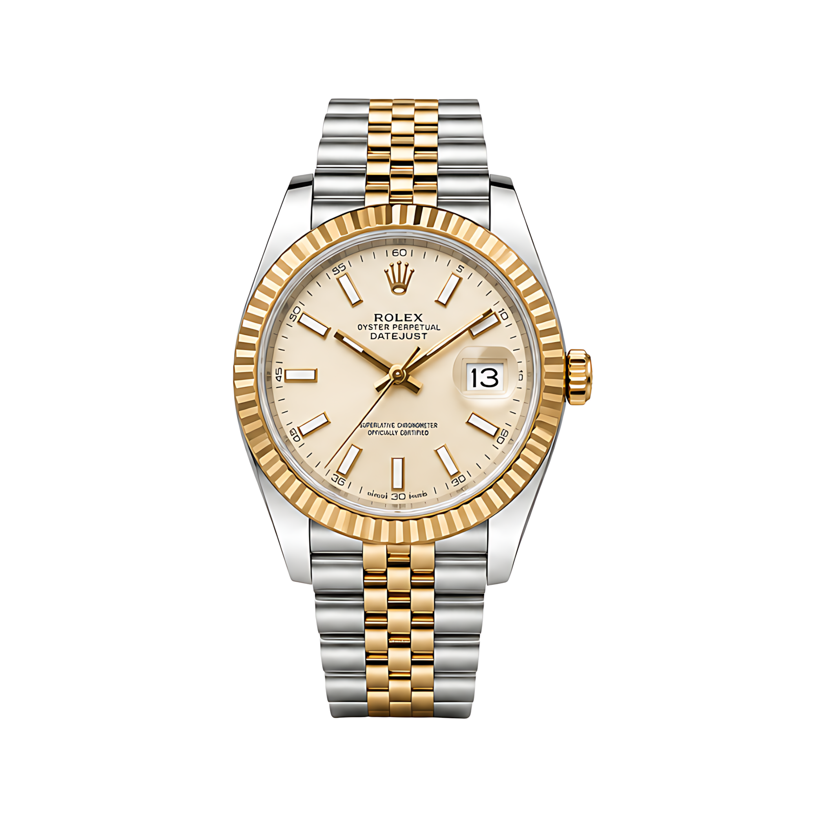 Rolex Luxury Designer Watch | Datejust Champagne Dial Two Tone Silver Gold