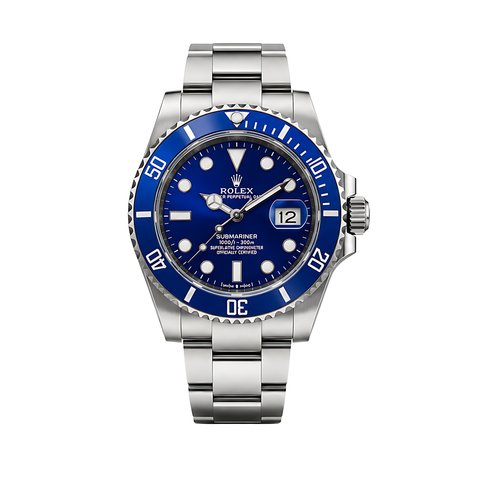 Rolex Luxury Designer Watch | Submariner Date Blue Dial Silver