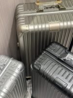 Small Arctic Silver Luxury Iconic Designer Suitcase - Image 8