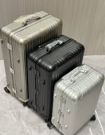 Small Arctic Silver Luxury Iconic Designer Suitcase - Image 6