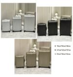 Small Arctic Silver Luxury Iconic Designer Suitcase - Image 11