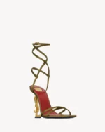 OPYUM crepe satin sandals