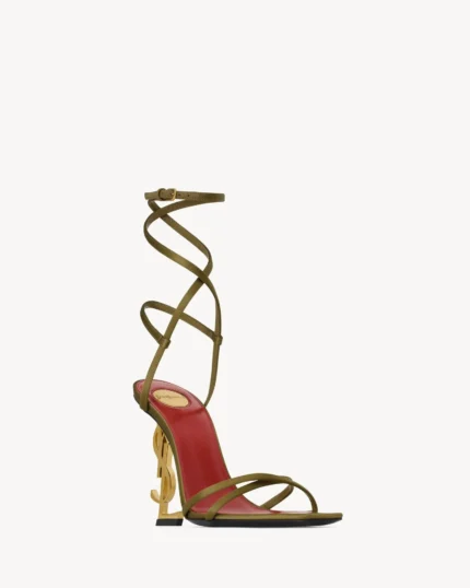 OPYUM crepe satin sandals