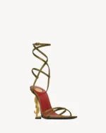 OPYUM crepe satin sandals - Image 4