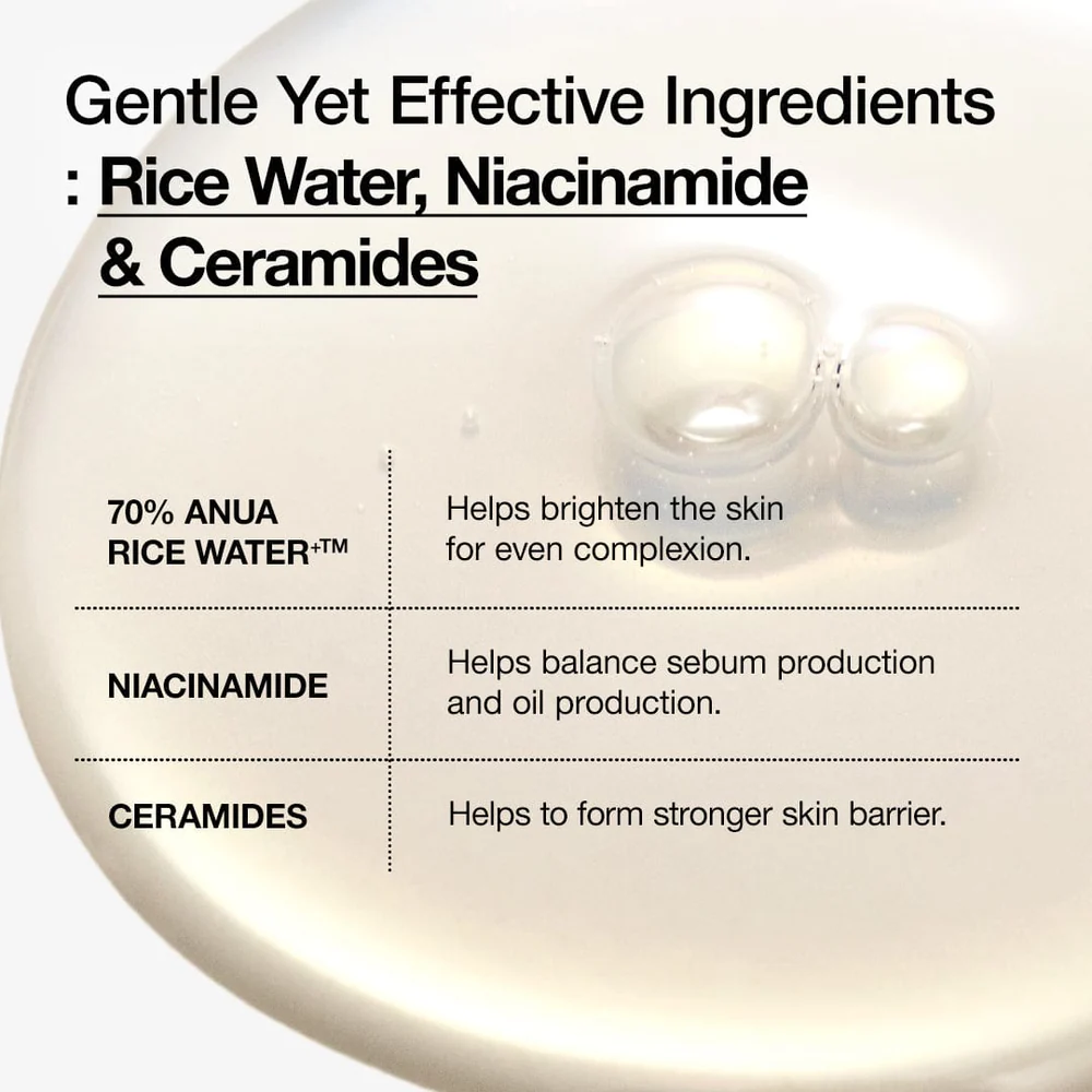 Anua Rice 70 Glow Milky Toner, 250ml - Image 5