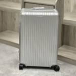 Large Arctic Silver Luxury Iconic Designer Suitcase