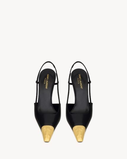 JEANNE Smooth Leather Low Heel High Heels