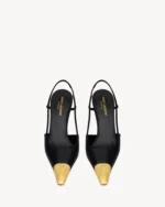 JEANNE Smooth Leather Low Heel High Heels - Image 6