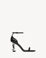 OPYUM Black Heeled PU Sandals 8.5cm - Image 5