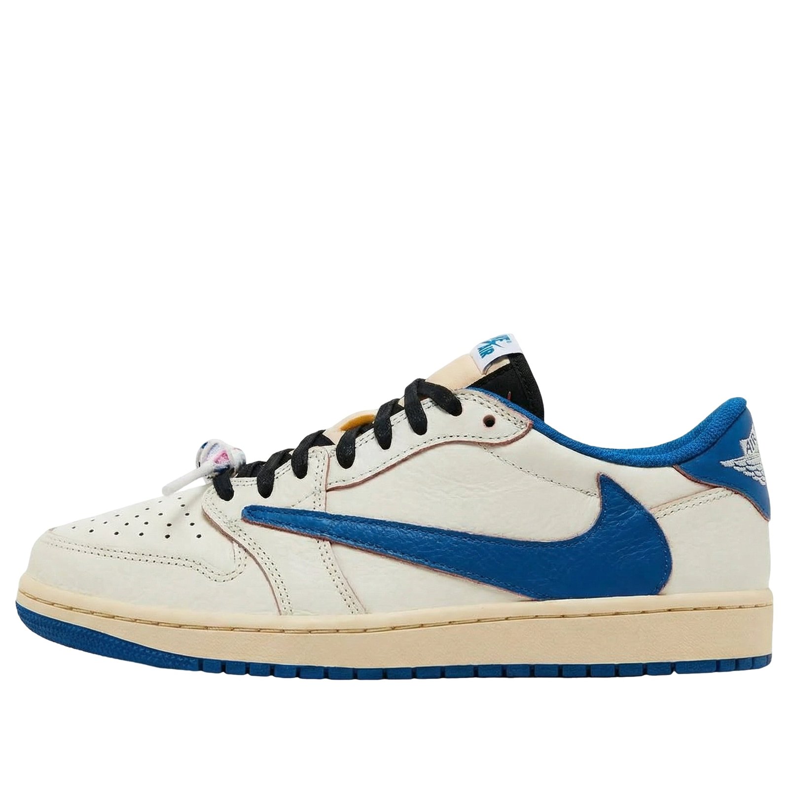 main-square_24e59b61-17d4-4ead-91d7-e8ef892126ed Air Jordan 1 لو x Travis Scott x Fragment 'Sail Military Blue' - Image 1