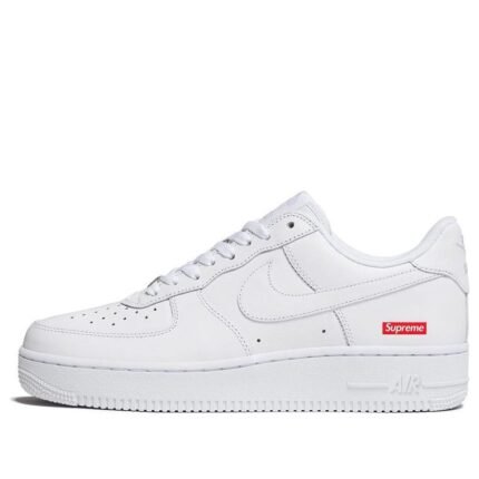 Nike x Supreme Air Force 1 لو 'Box Logo - White'