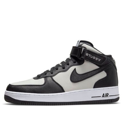 Nike x Stussy Air Force 1 ميد 'Black White'