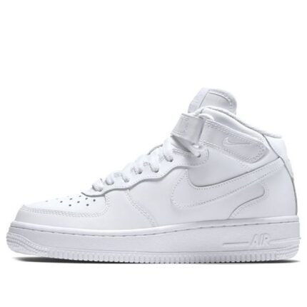 (جي إس) Nike Air Force 1 ميد 'Triple White'