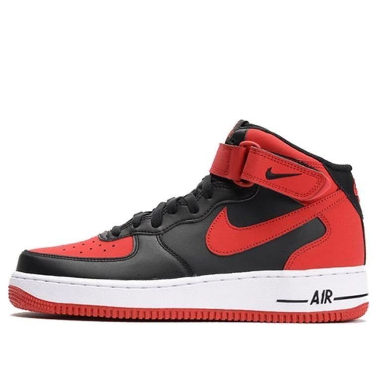 main-square_b5ec2a99-7bee-43af-8982-0477fa3d8229 Nike Air Force 1 ميد '07 'Black Gym Red' - Image 1