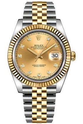 Rolex Datejust Luxury Designer Watch - 18kt Yellow Gold 41mm