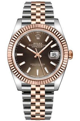 Rolex Datejust Luxury Designer Watch - 41 Rose Gold Steel