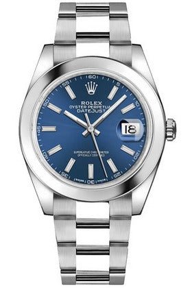 Rolex Datejust 41 Blue Dial Luxury Designer Watch