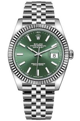 Rolex Datejust 41 Green Dial Luxury Designer Watch