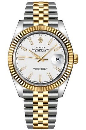 Rolex Datejust 41 White Dial Luxury Designer Watch