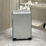Medium Arctic Silver Luxury Iconic Designer Suitcase